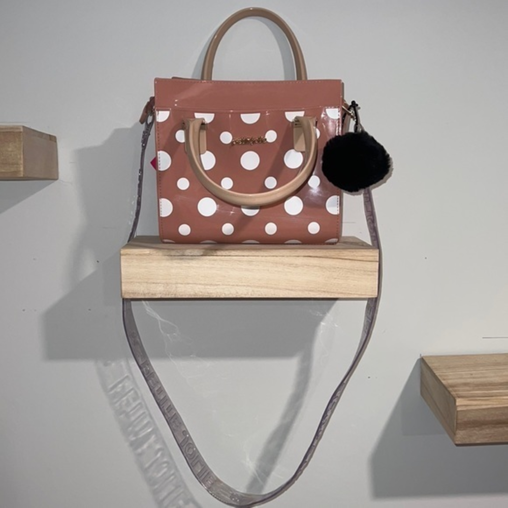 Petite Jolie jelly dusty rose nude bag NWT